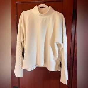 Madewell Texture & Thread Velour Corduroy Mockneck Top